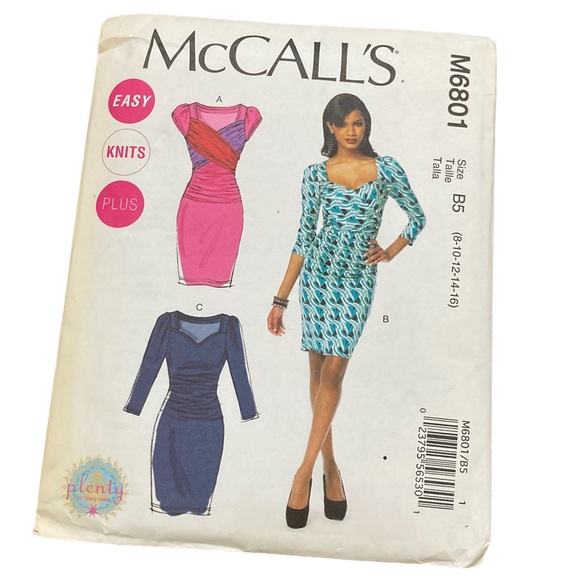 Other - Vintage Mccall's Easy Knit Plus Dress Pattern Uncut